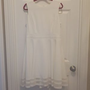 Calvin Klein Illusion Trim Fit & Flare Dress